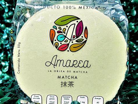 OBLEAS DE AMARANTO SABOR MATCHA